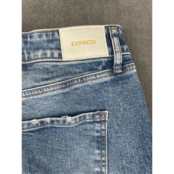 90s‎ Ankle Bootcut Jeans Express Women 8 Medium Wash Mid Rise Vintage Y2K Denim - Picture 9 of 10